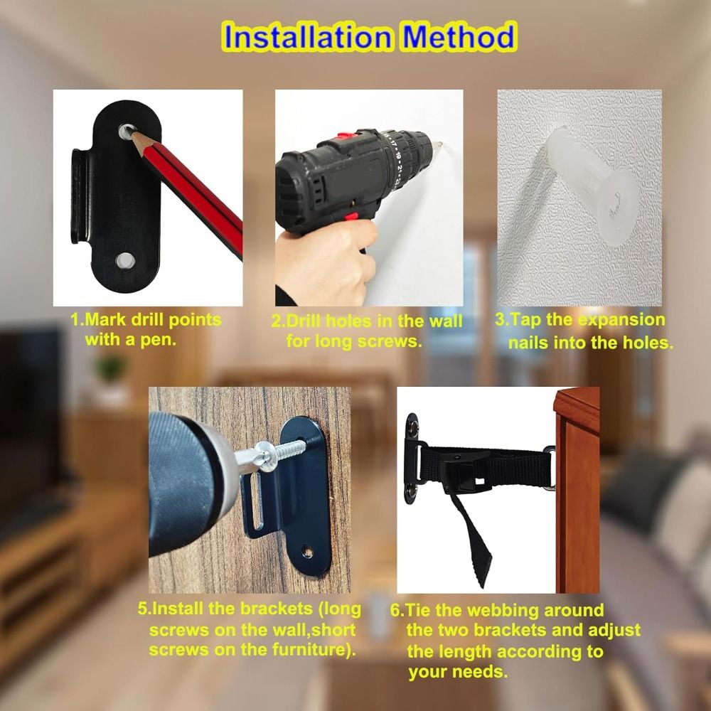 Ancoraggi per Mobili Antisismi - Earthquake Anchor Strap recensione e prezzo